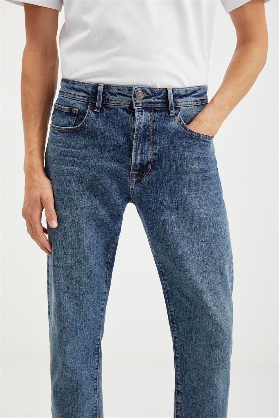 ANTONIA  Regular Açık Mavi Tekli Jeans