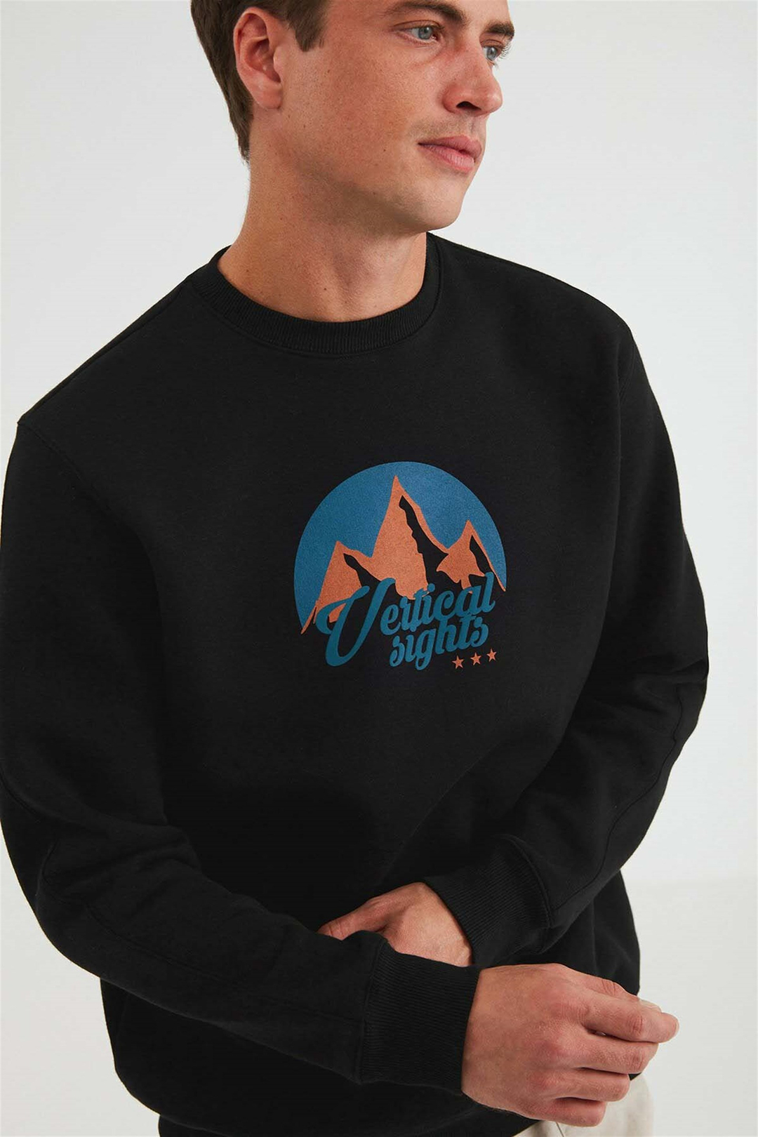 ARCTIC Örme Comfort Fit Siyah  Sweatshirt