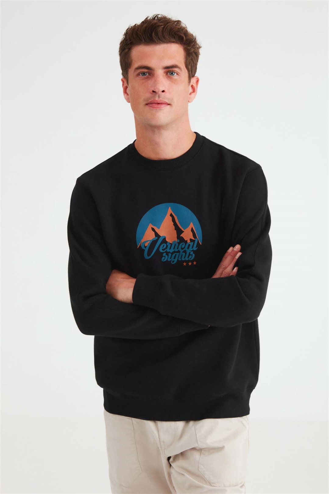 ARCTIC Örme Comfort Fit Siyah  Sweatshirt