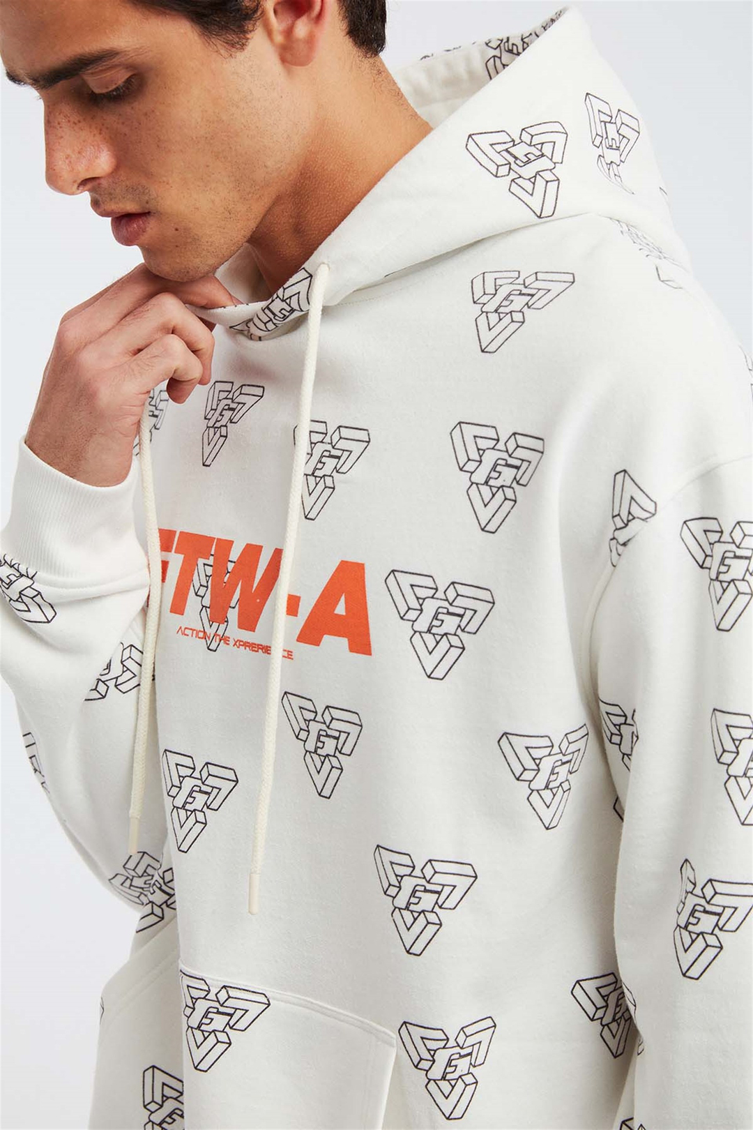 ARROWS Örme Oversize Ekru  Sweatshirt