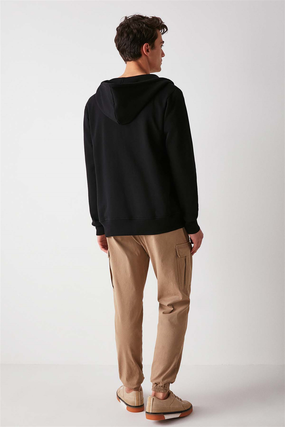 ATLAS Örme Comfort Fit Siyah  Sweatshirt