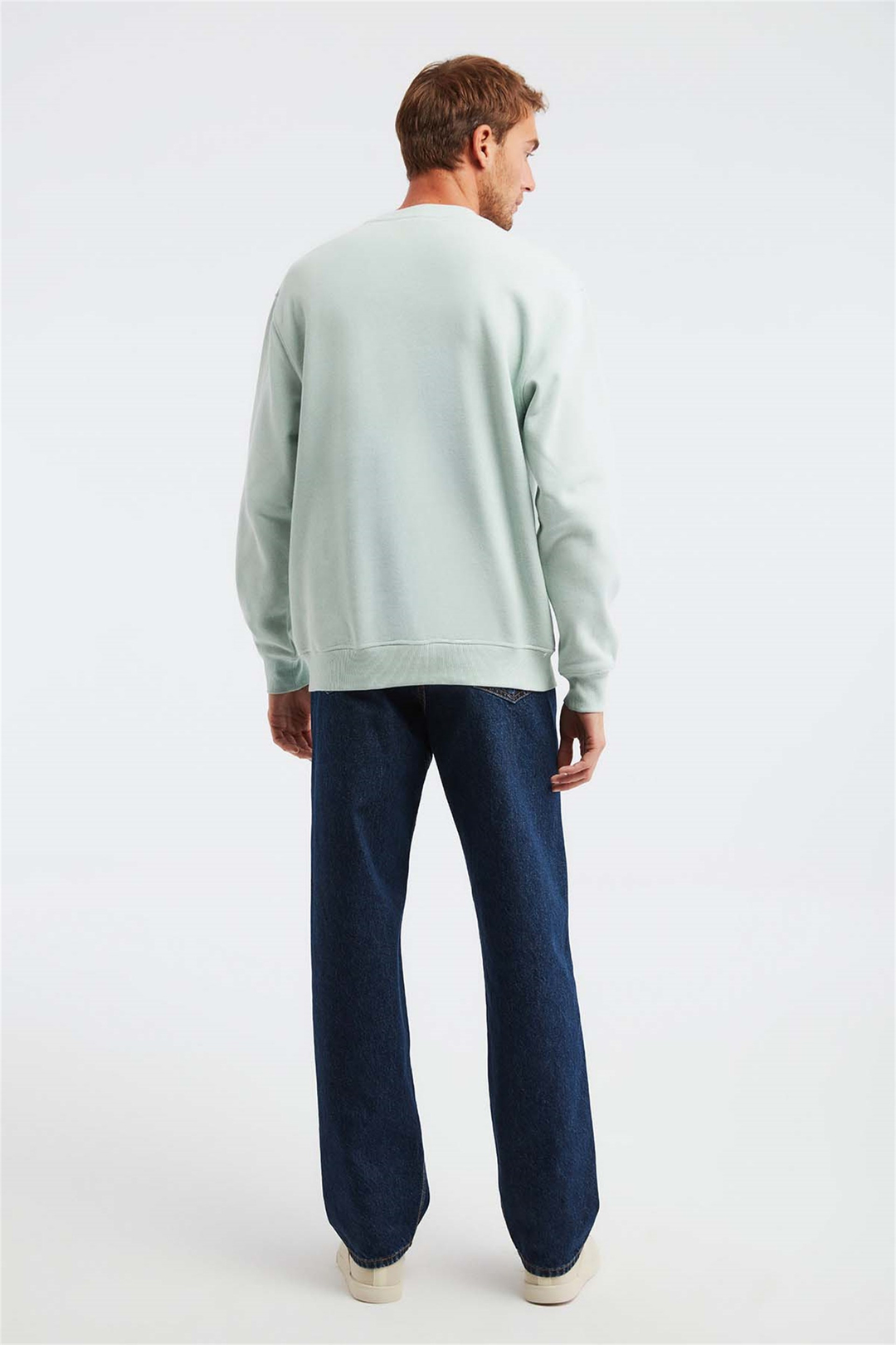 AWKS Dokuma Comfort Fit Mint Yeşil  Sweatshirt