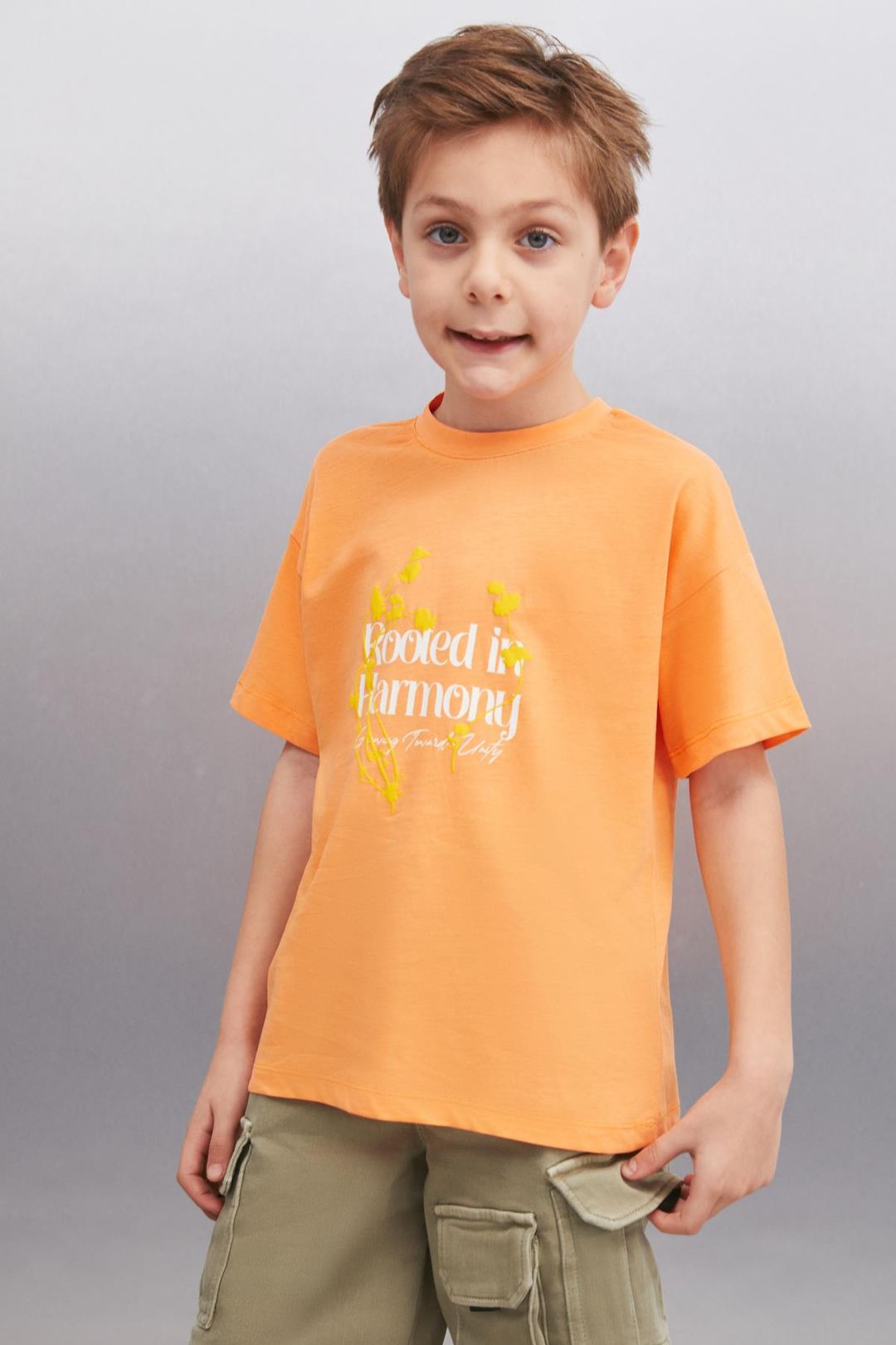 BAIRD  Relaxed Somon Tekli T-Shirt