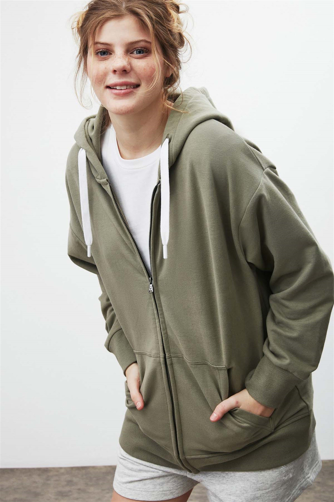 BANNY Örme Comfort Fit Haki  Sweatshirt