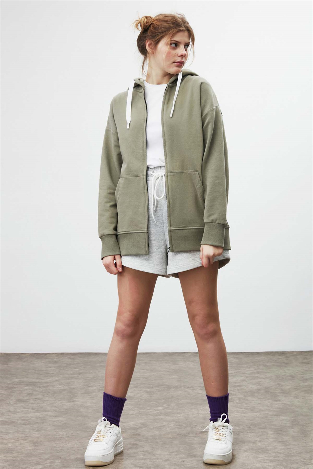 BANNY Örme Comfort Fit Haki  Sweatshirt