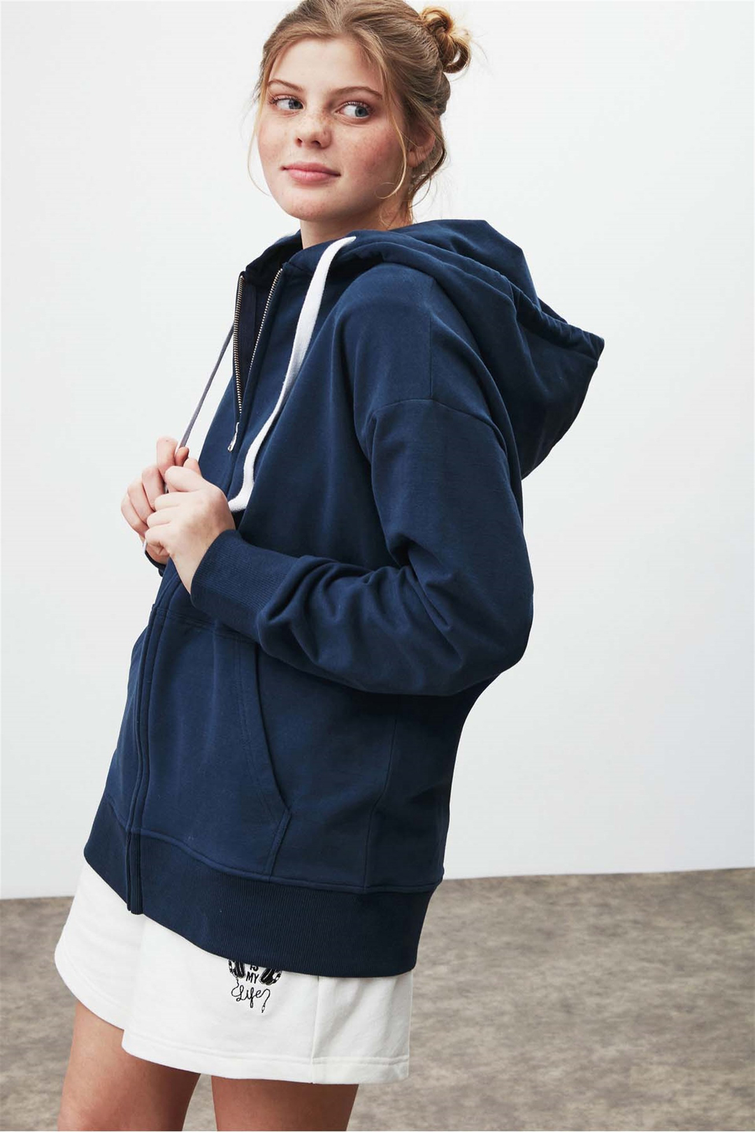 BANNY Örme Comfort Fit Lacivert  Sweatshirt