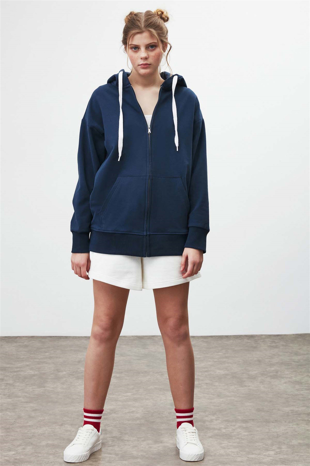 BANNY Örme Comfort Fit Lacivert  Sweatshirt