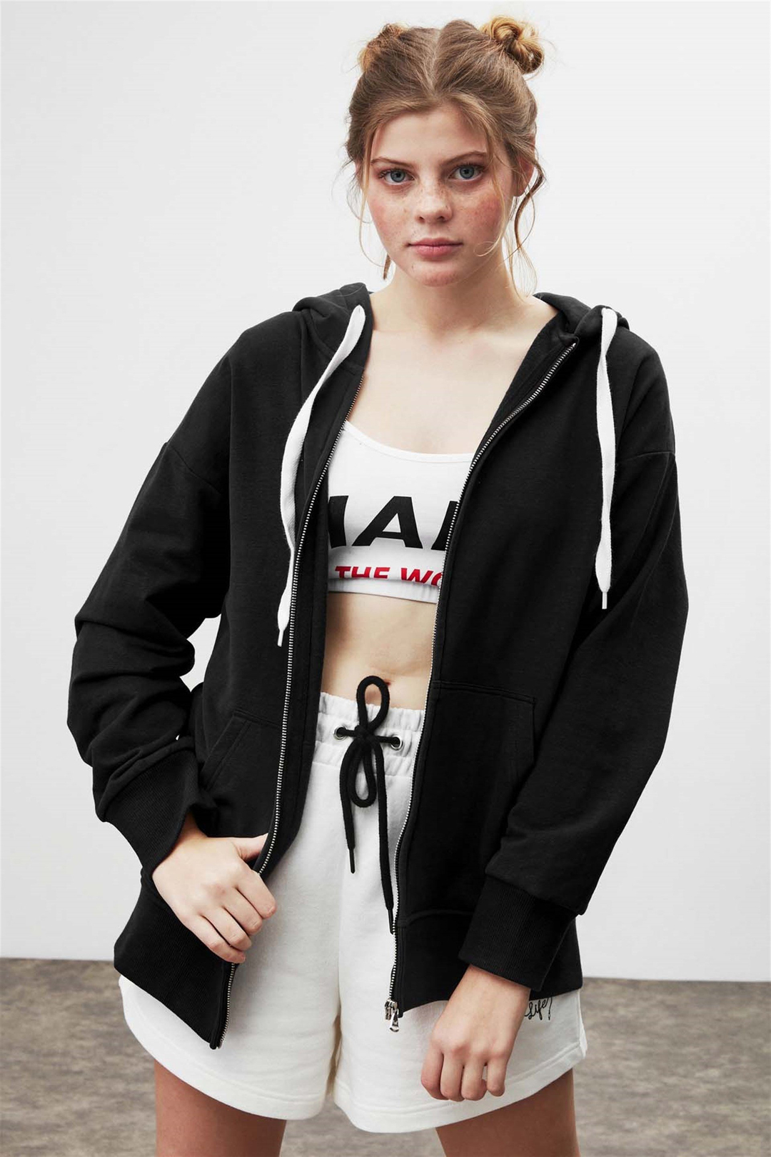 BANNY Örme Comfort Fit Siyah  Sweatshirt