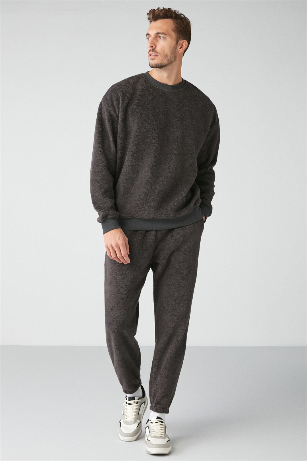 BENJAMIN Örme Relaxed Antrasit  Sweatshirt
