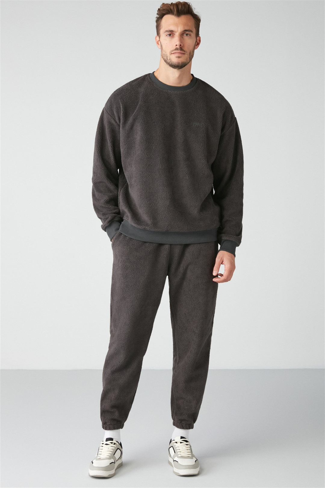 BENJAMIN Örme Relaxed Antrasit  Sweatshirt