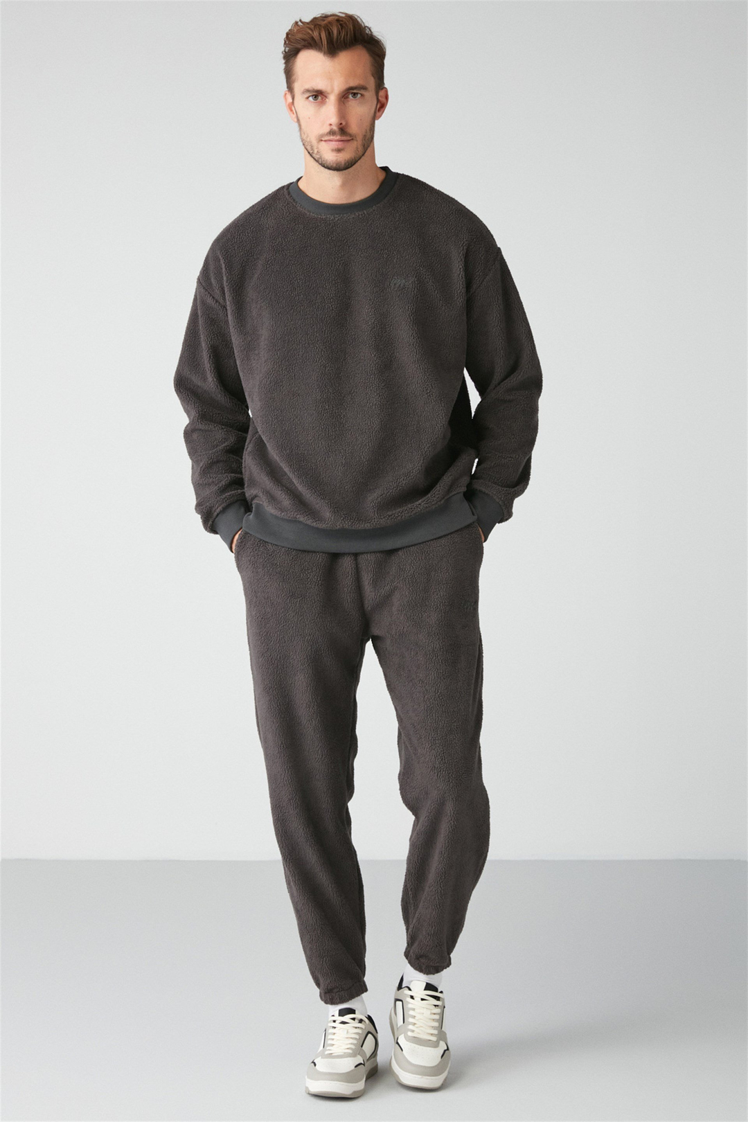 BENJAMIN Örme Relaxed Antrasit  Sweatshirt