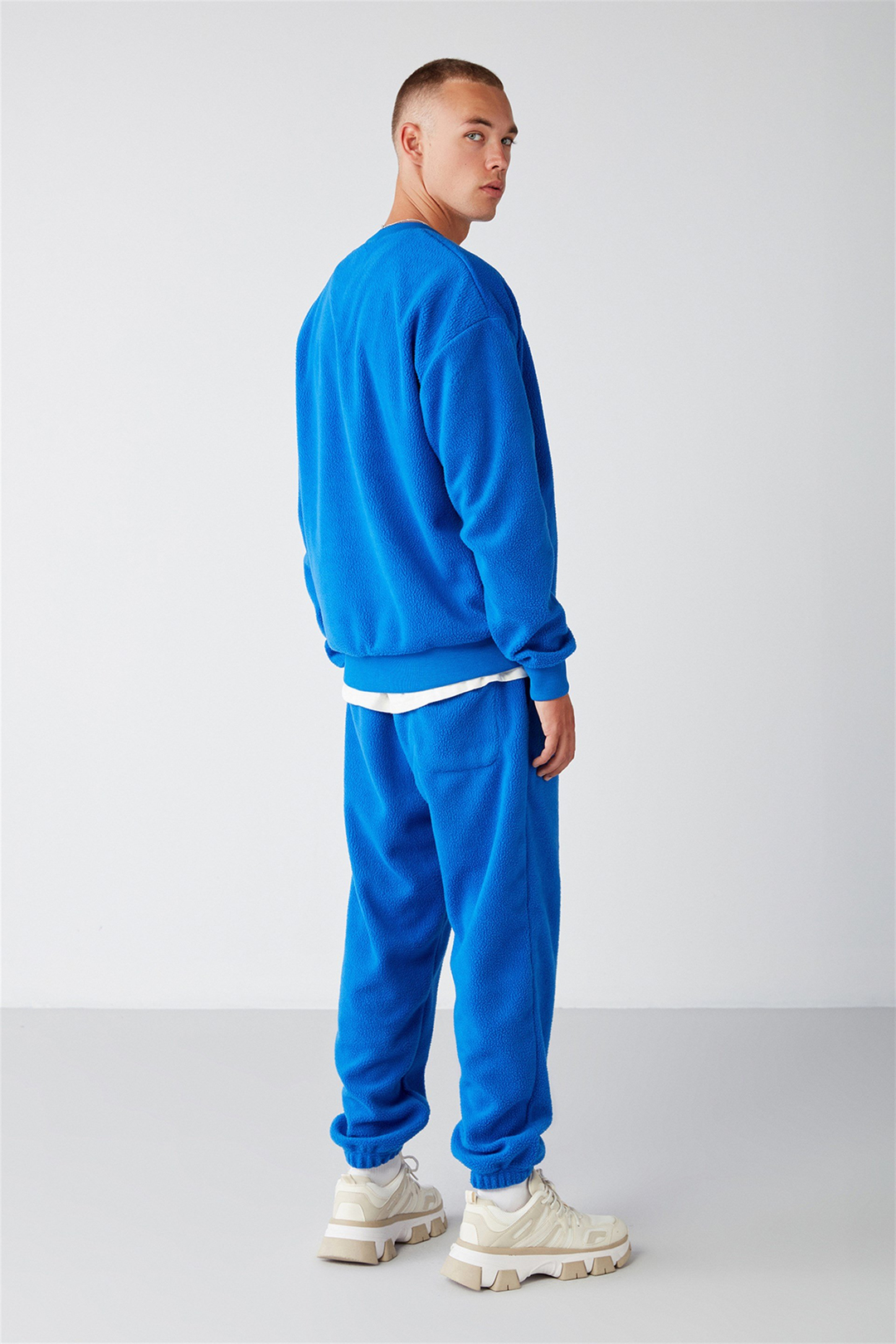 BENJAMIN Örme Relaxed Saks Mavi  Sweatshirt