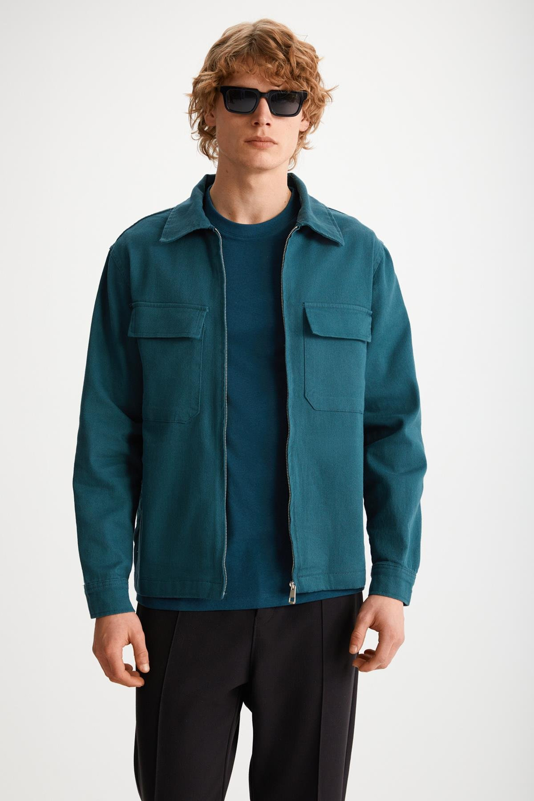 BENNY Basic Relaxed Petrol Yeşili Tekli Ceket