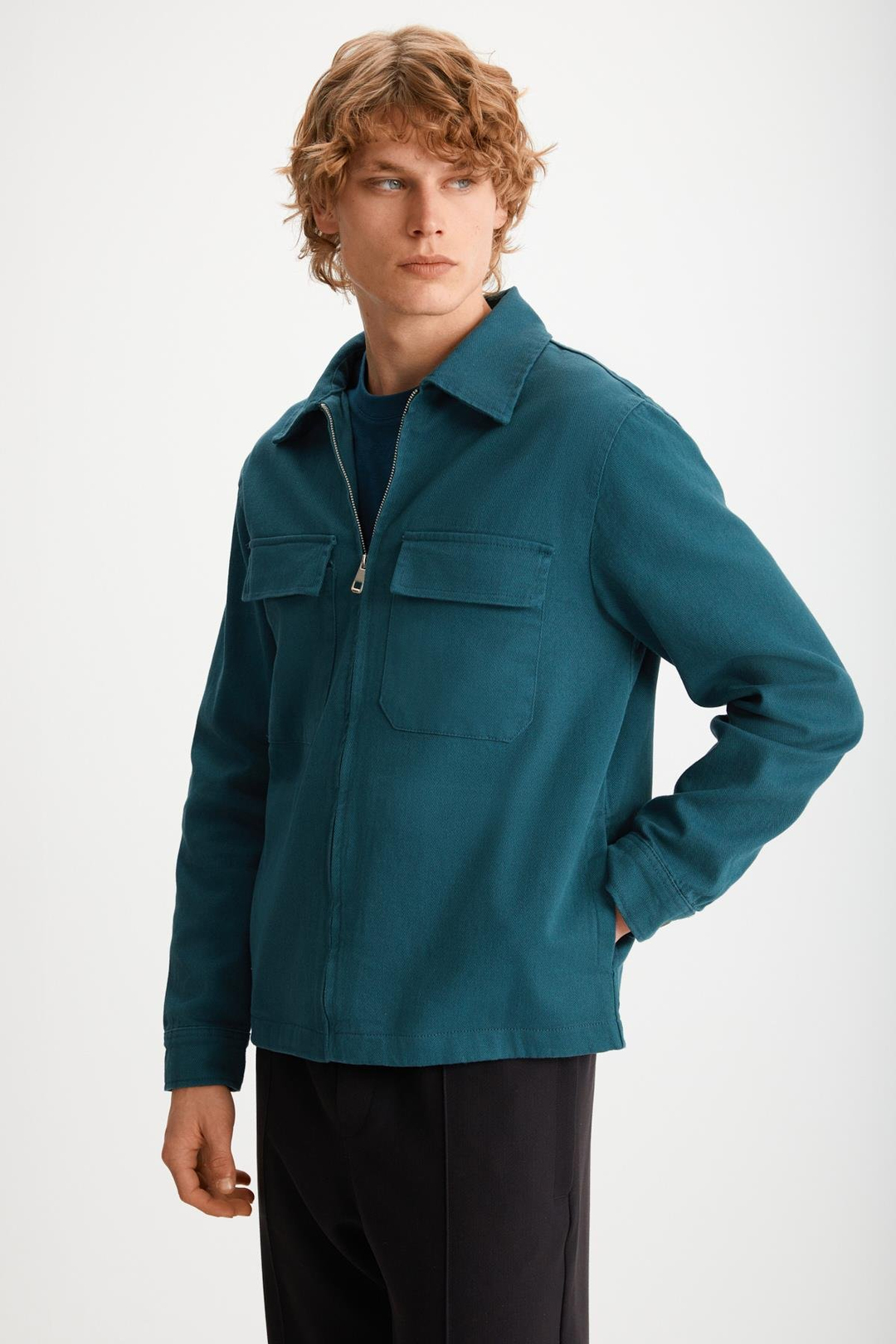 BENNY Basic Relaxed Petrol Yeşili Tekli Ceket