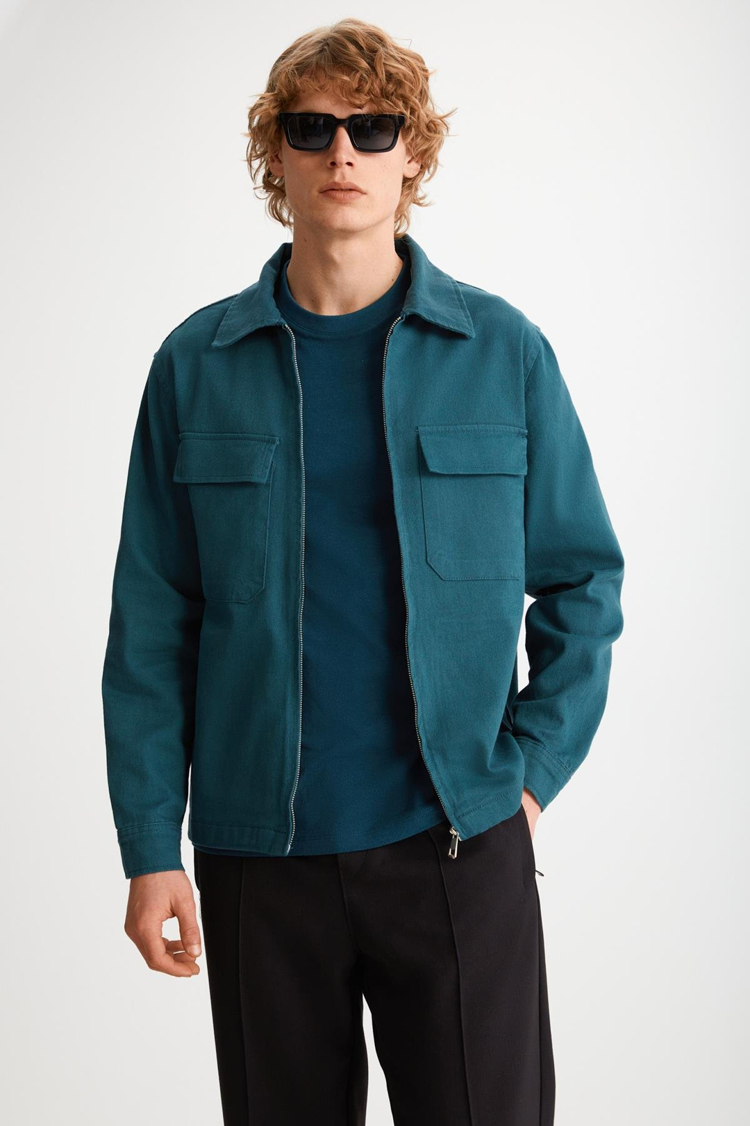 BENNY Basic Relaxed Petrol Yeşili Tekli Ceket