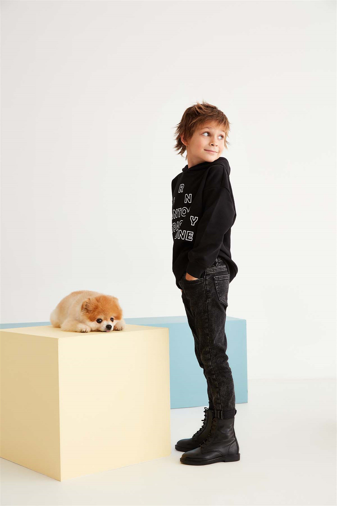 BENTON Örme Comfort Fit Siyah  Sweatshirt