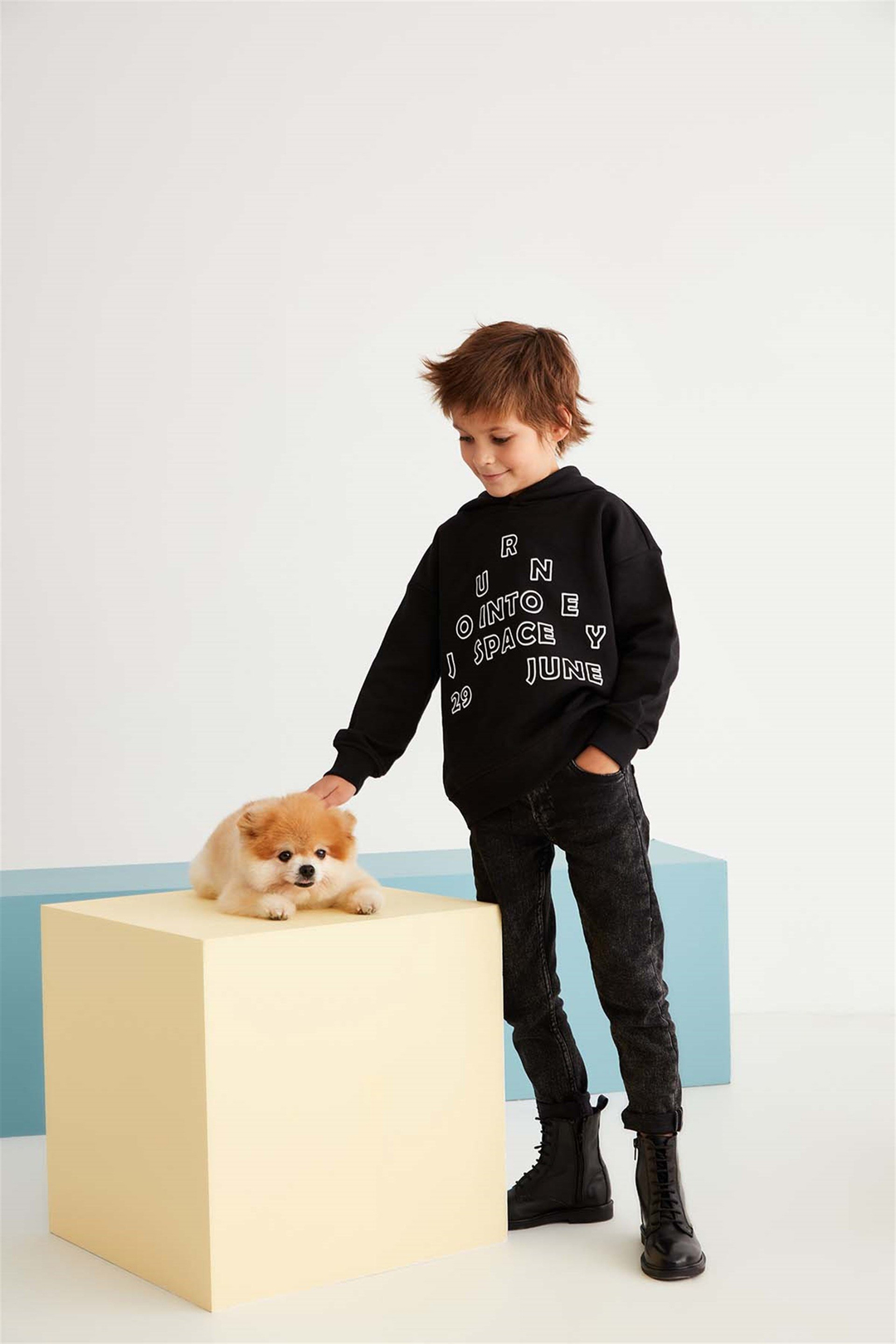 BENTON Örme Comfort Fit Siyah  Sweatshirt