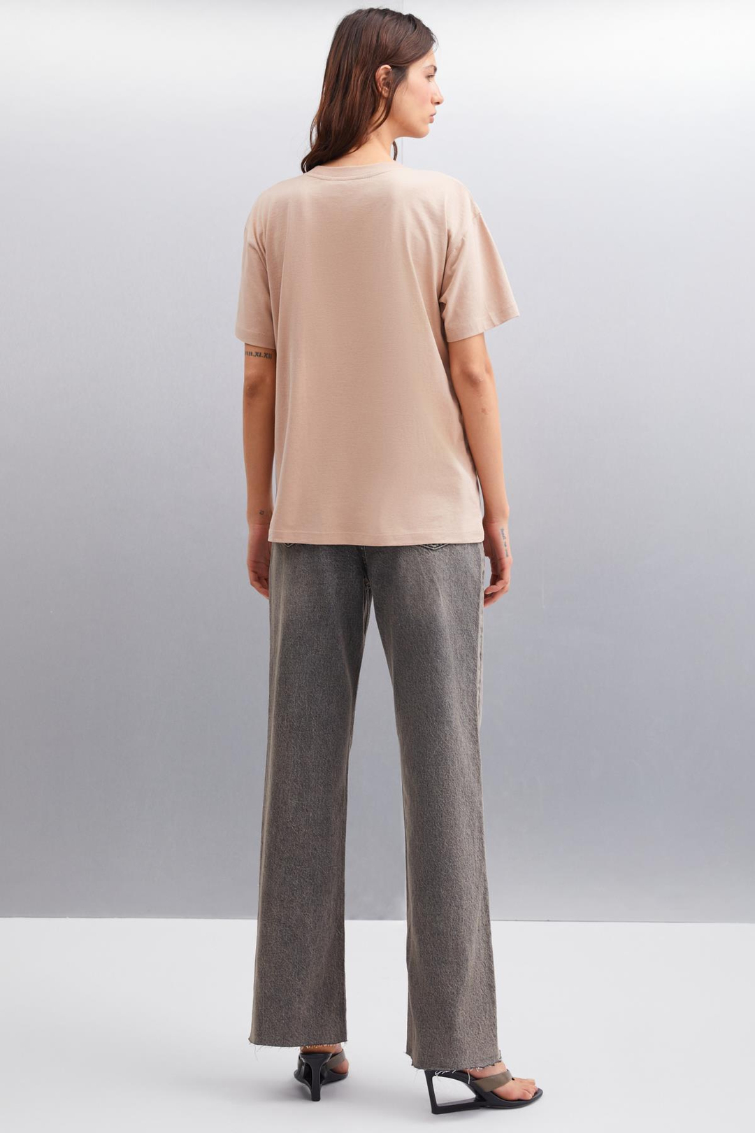 BETSY Basic Relaxed Vizon Tekli T-Shirt