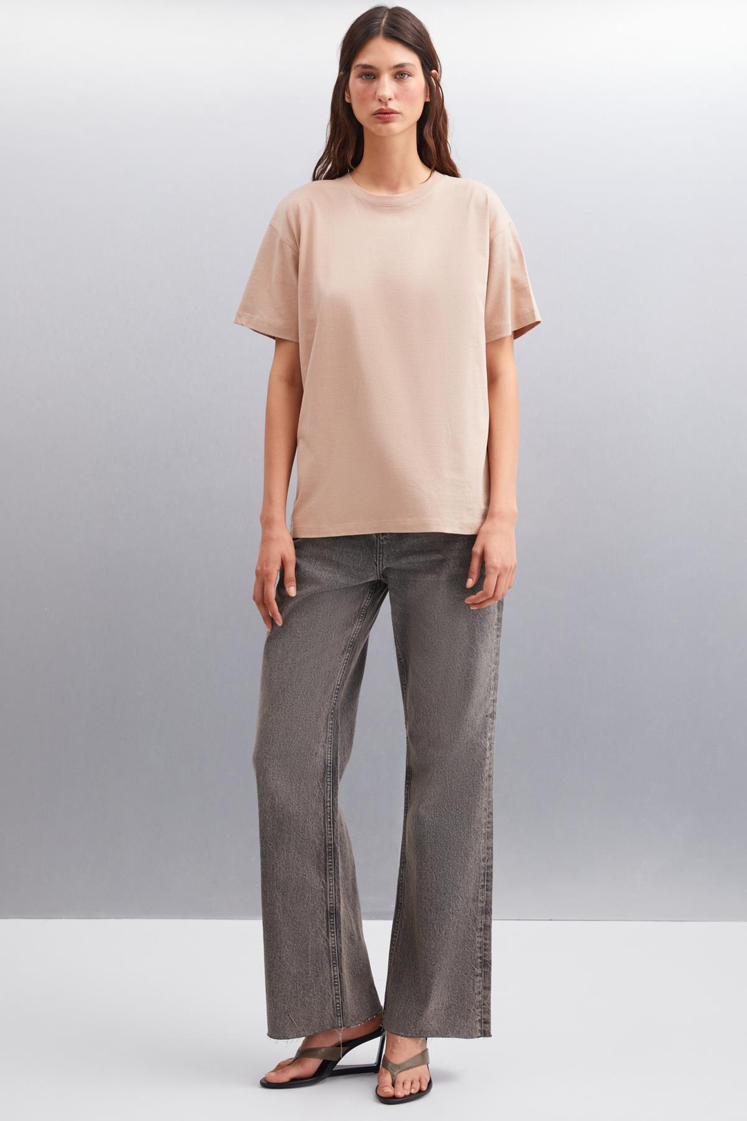 BETSY Basic Relaxed Vizon Tekli T-Shirt