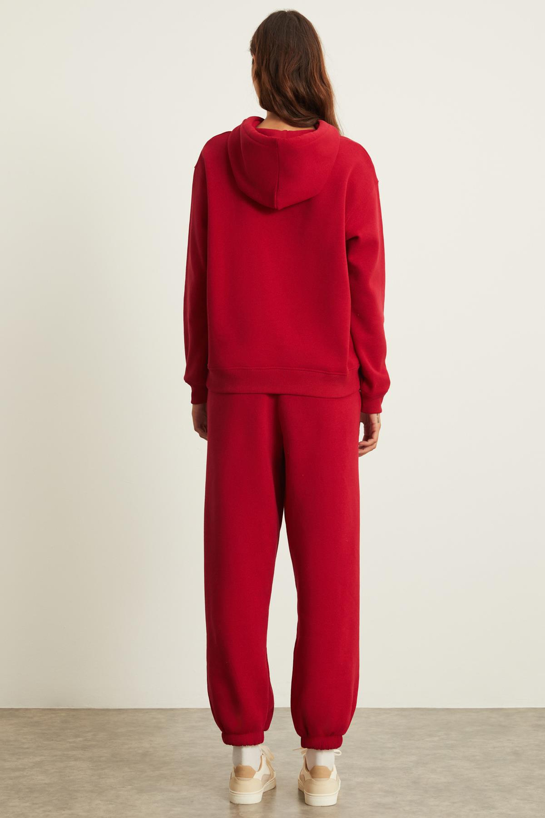 BLERTA Regular Relaxed Kırmızı Tekli Sweatshirt