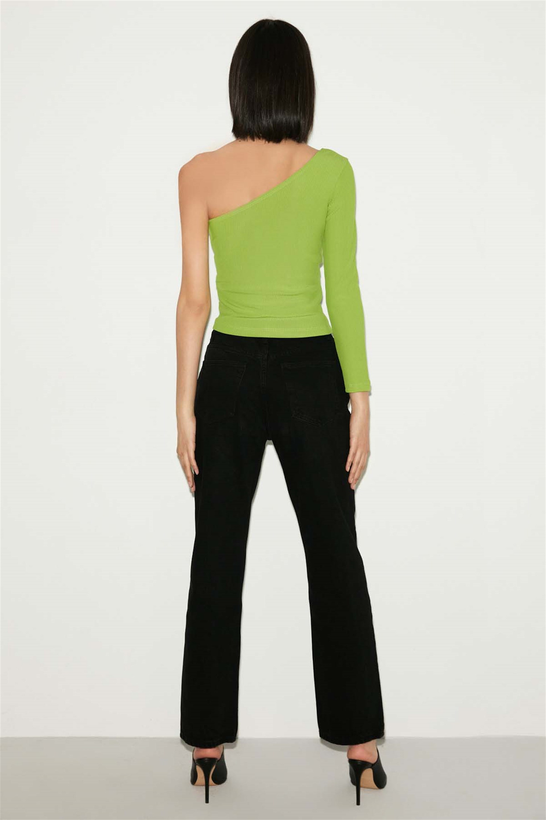 BLOOM Örme Slim Fit Yeşil  Bluz