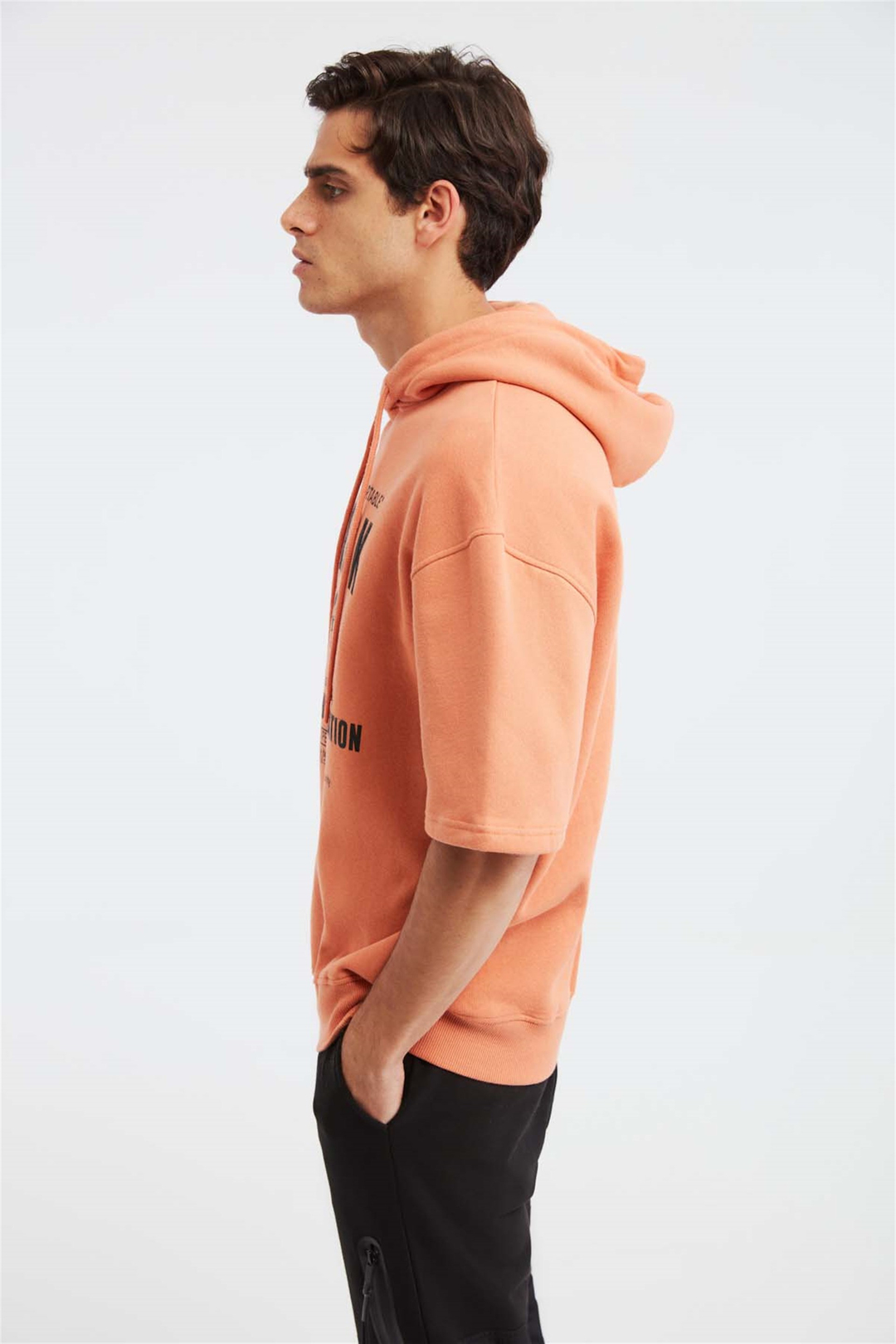 BOOMER Örme Relaxed Fit Turuncu  Sweatshirt
