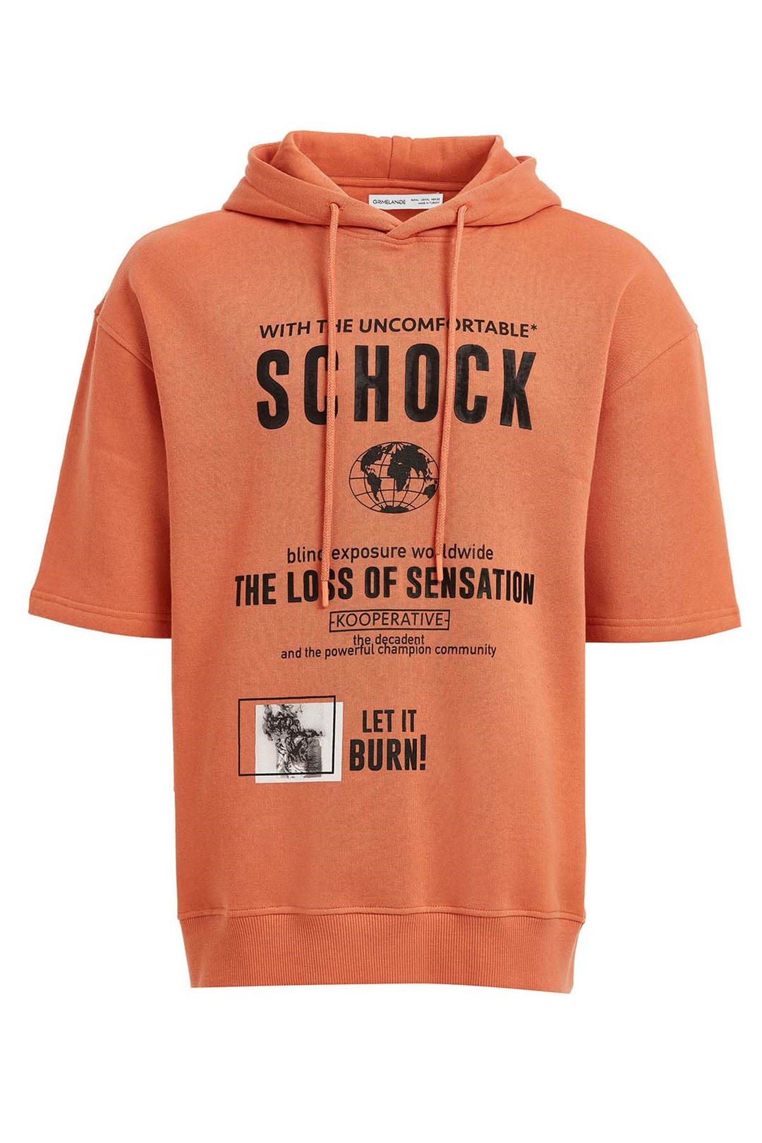 BOOMER Örme Relaxed Fit Turuncu  Sweatshirt