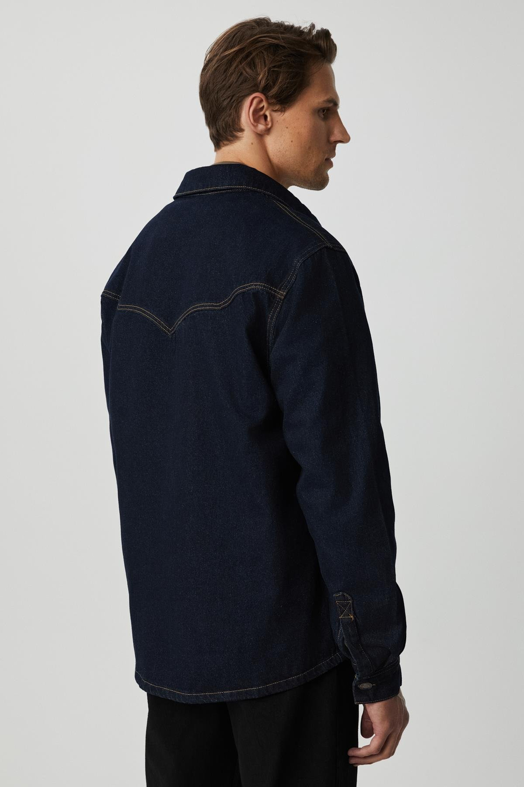 BORNA Erkek Denim Oversize Lacivert Ceket