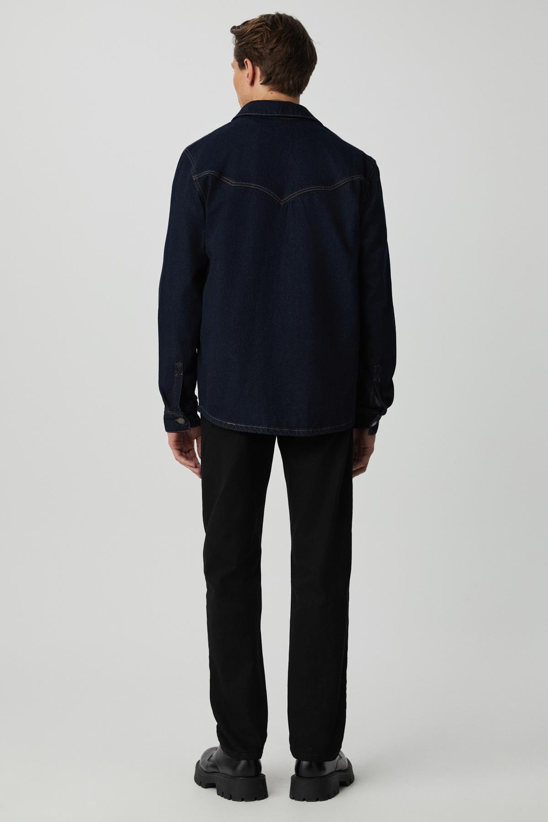 BORNA Erkek Denim Oversize Lacivert Ceket