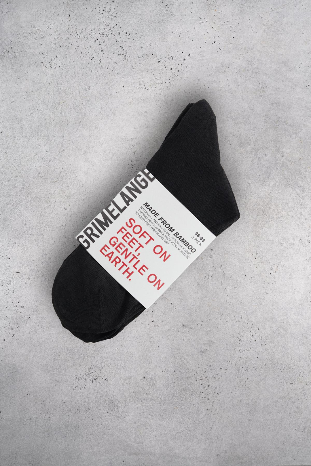 BRIEGE Yarım Konç Düz Bamboo Kadın Soket Siyah Çorap