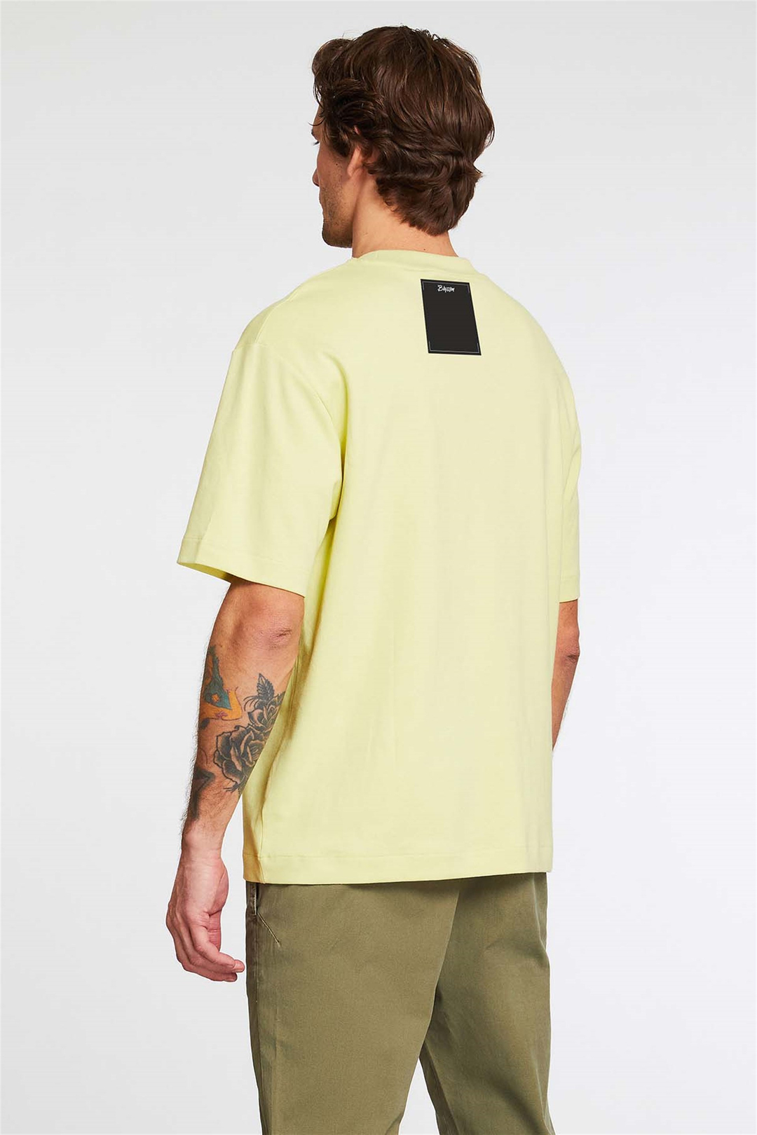 BRILLIANT Örme Oversize Sarı  T-Shirt
