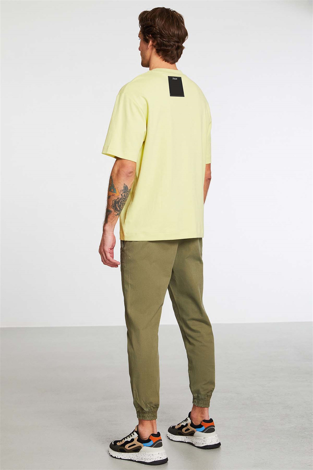 BRILLIANT Örme Oversize Sarı  T-Shirt