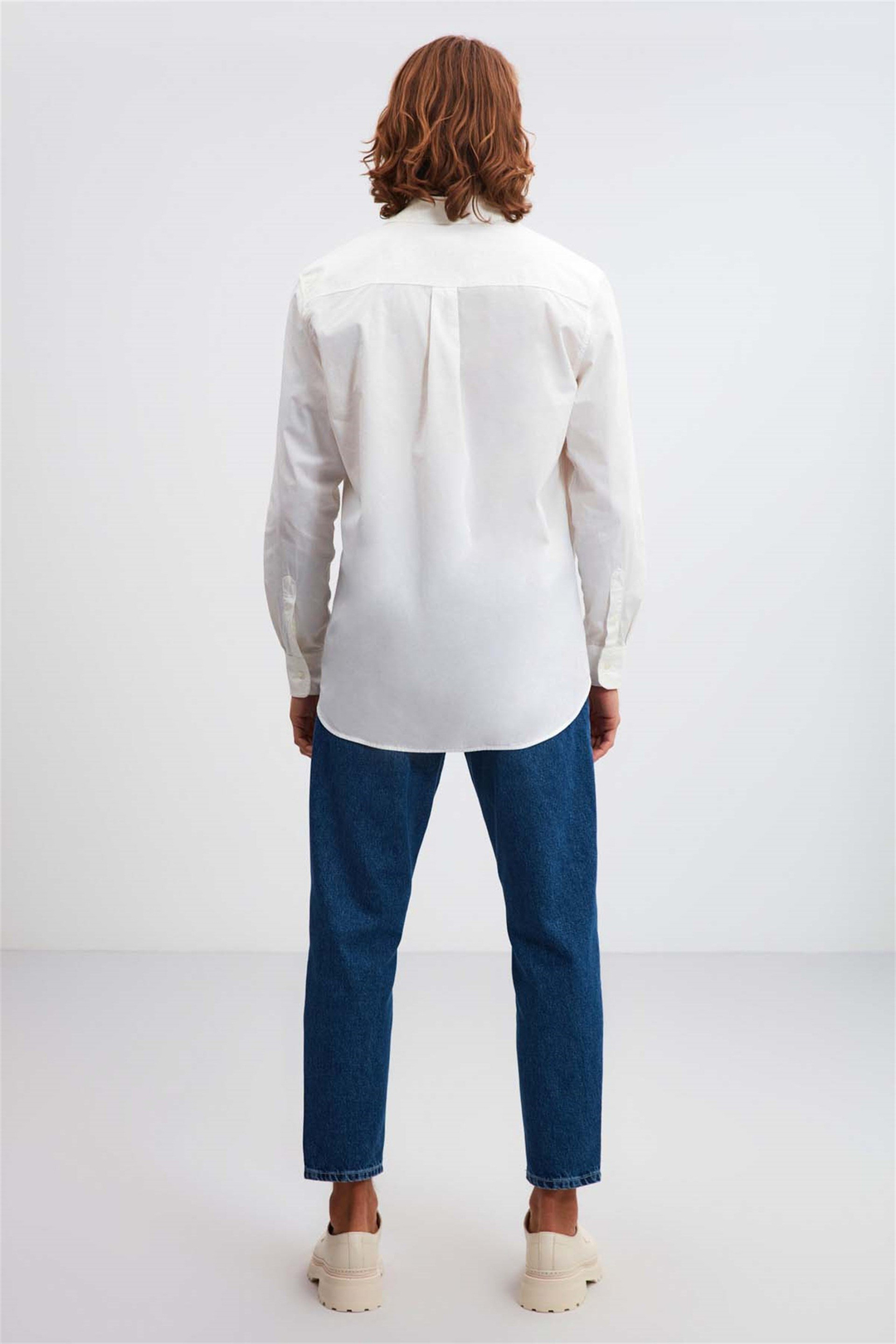 BRİTT Poplin Regular Fit Beyaz  Gömlek