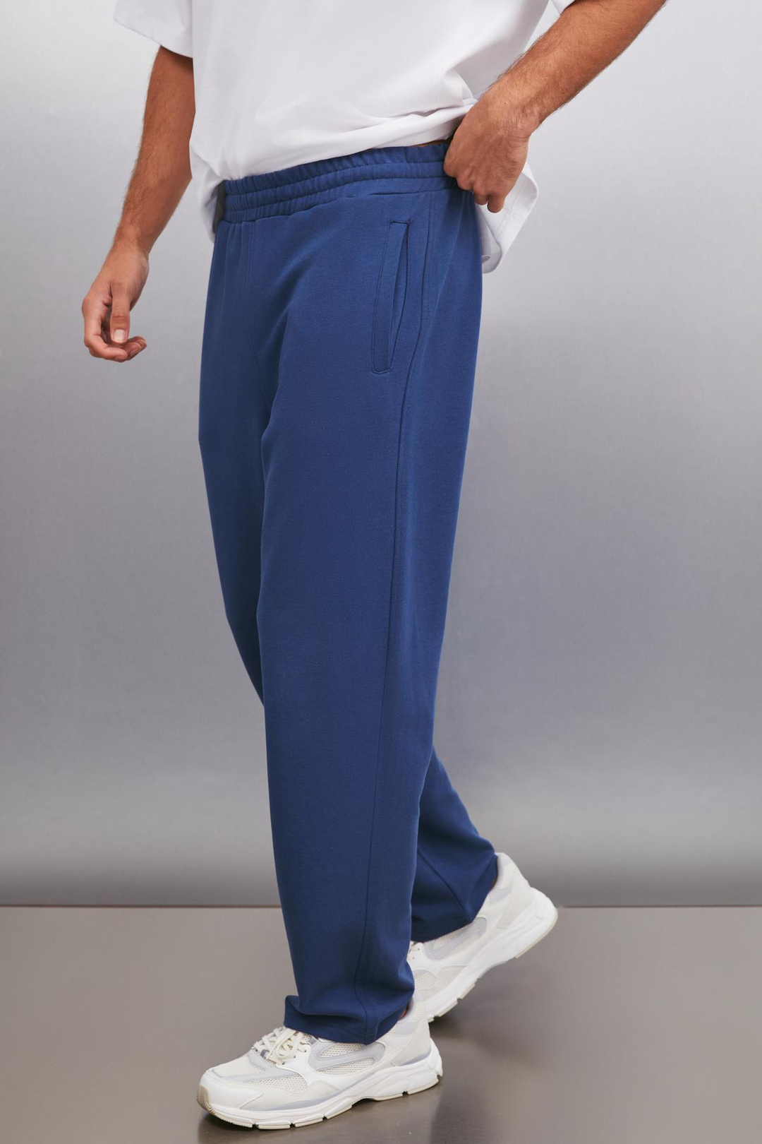 BRYCE   Koyu Mavi Tekli Eşofman Altı