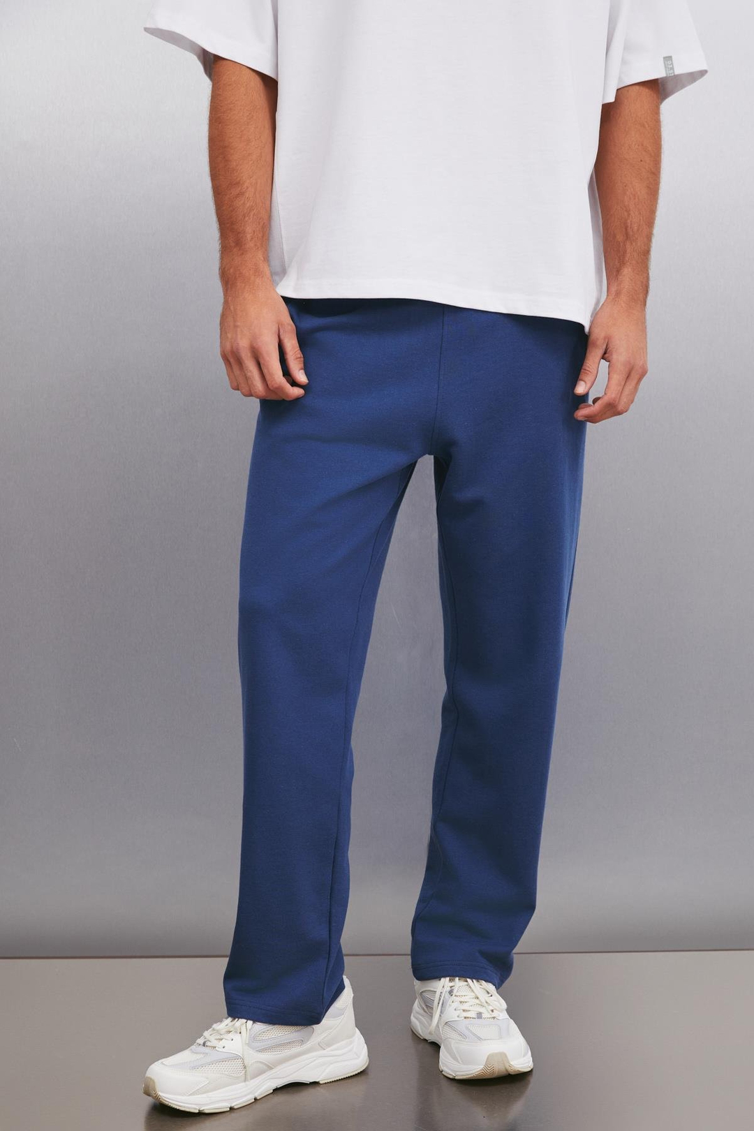 BRYCE   Koyu Mavi Tekli Eşofman Altı