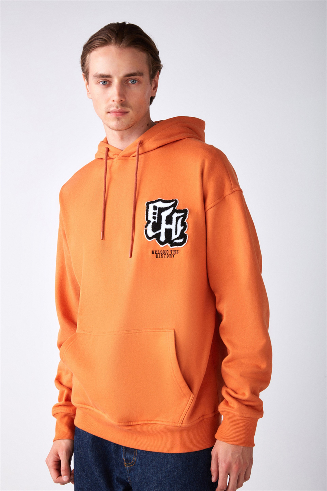 CALDERA Örme Oversize Turuncu  Sweatshirt