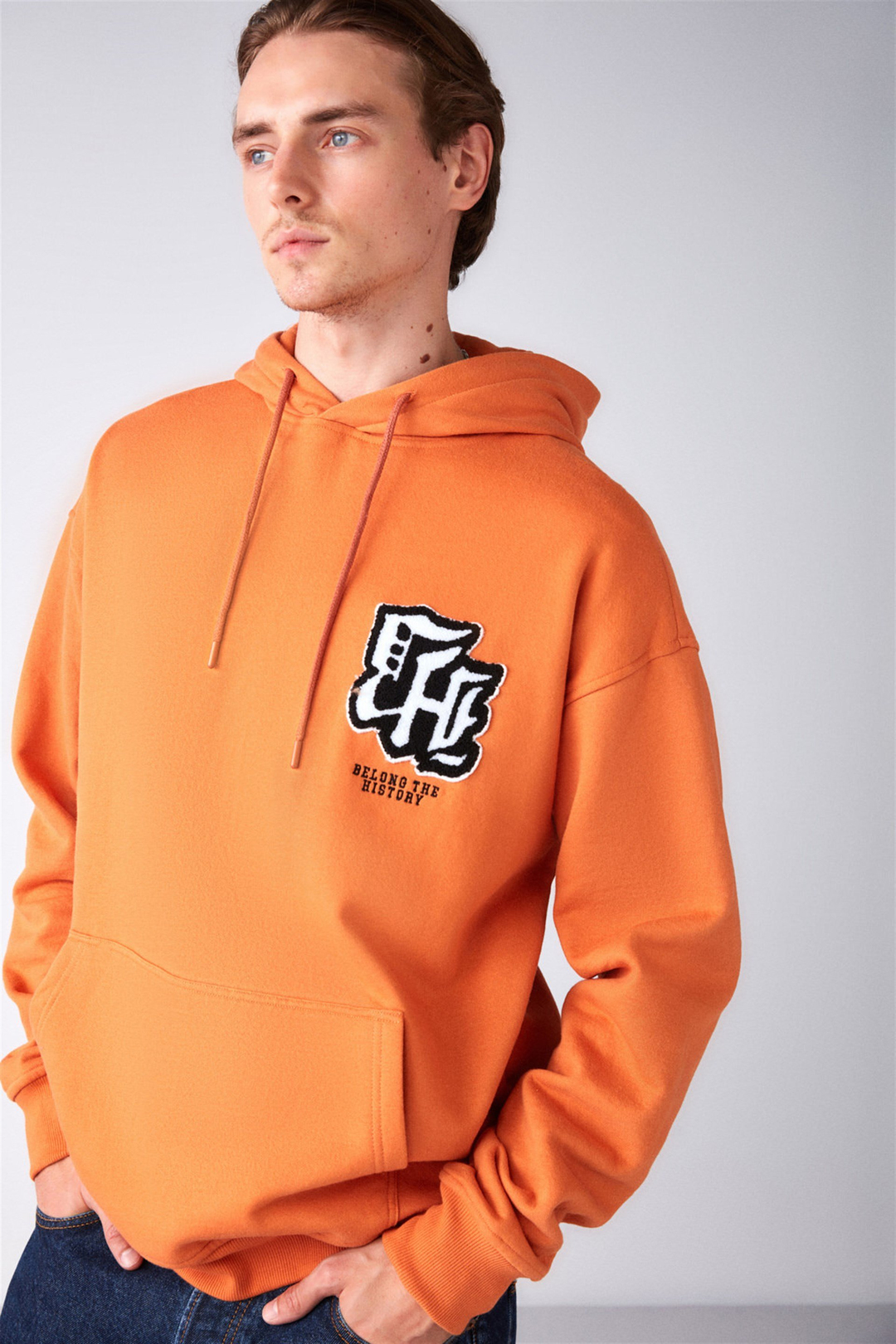 CALDERA Örme Oversize Turuncu  Sweatshirt