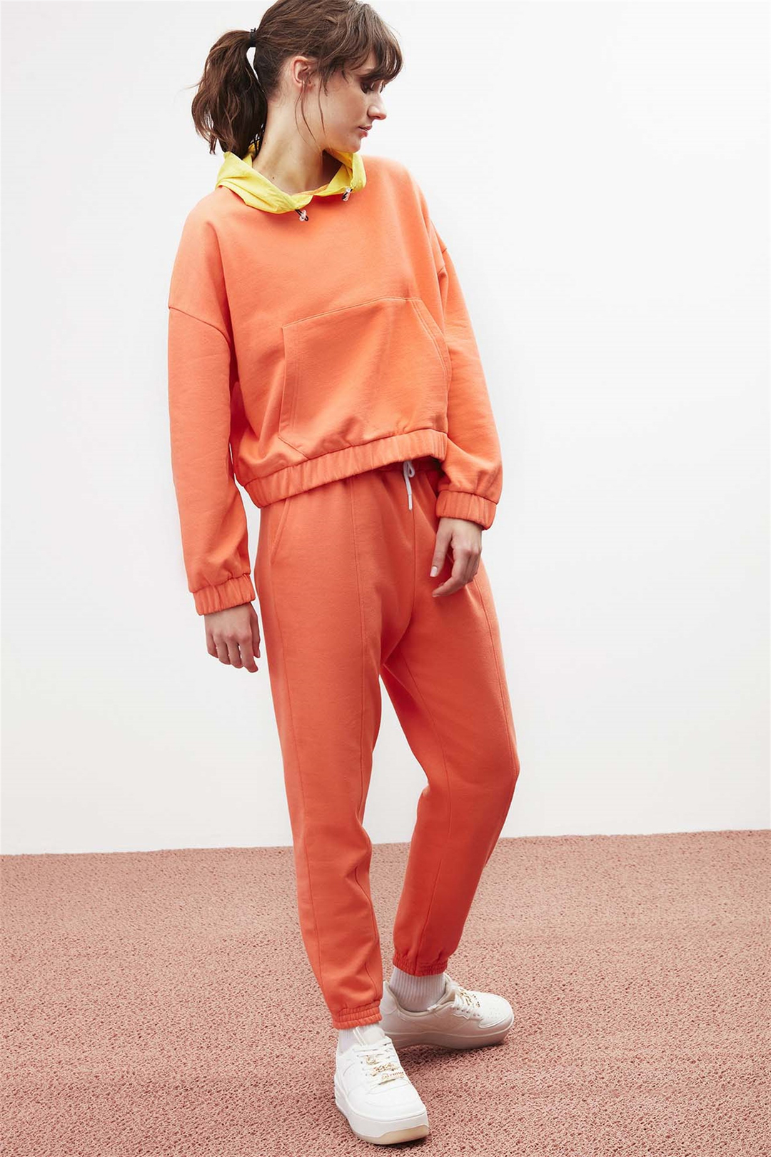 CARMEN Örme Regular Fit Turuncu  Sweatshirt