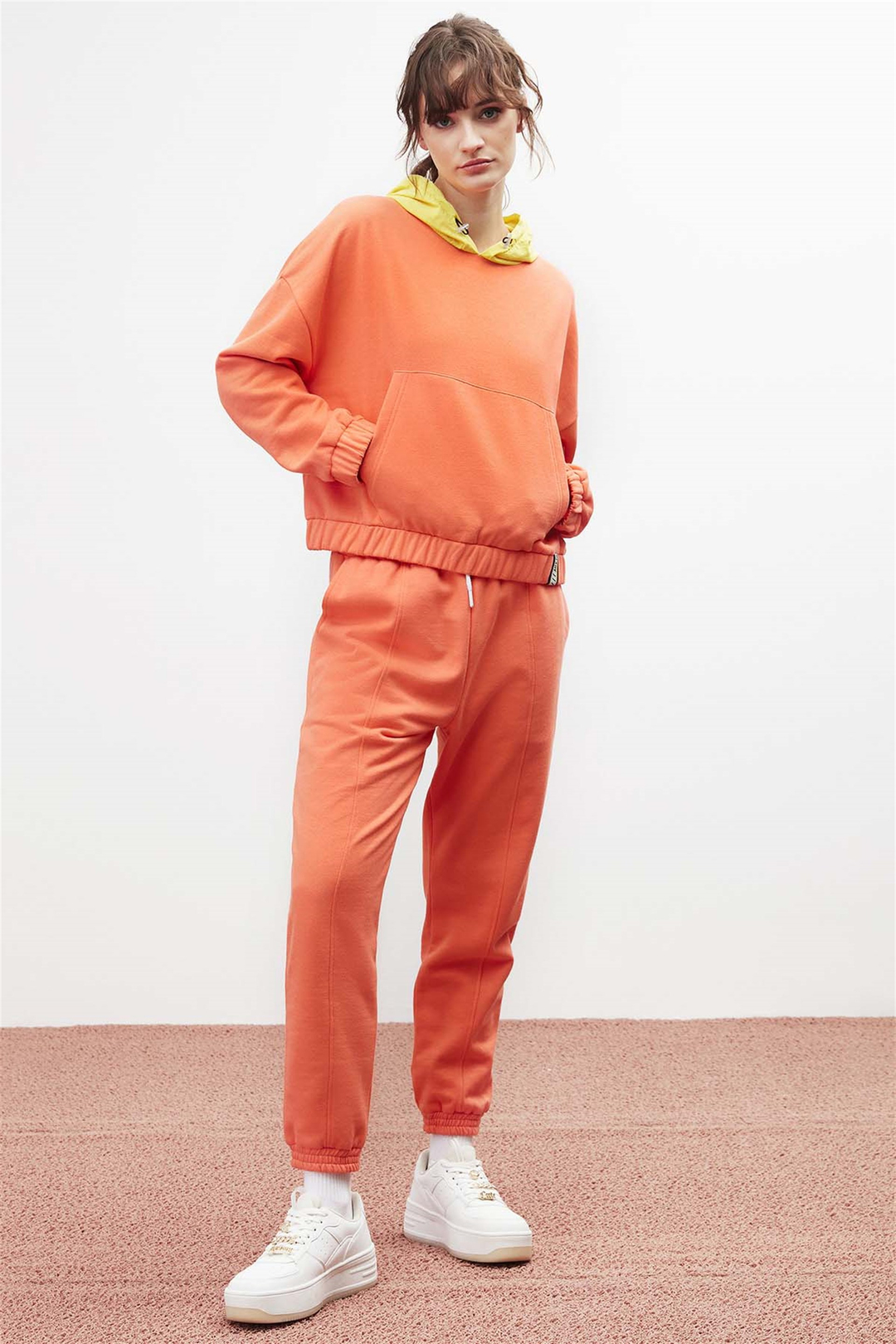 CARMEN Örme Regular Fit Turuncu  Sweatshirt