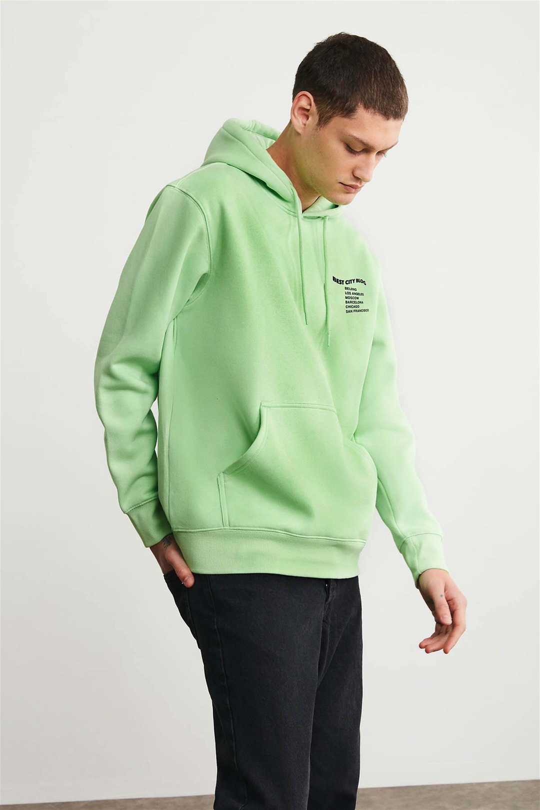 CARTER Örme Comfort Fit Açık Yeşil  Sweatshirt