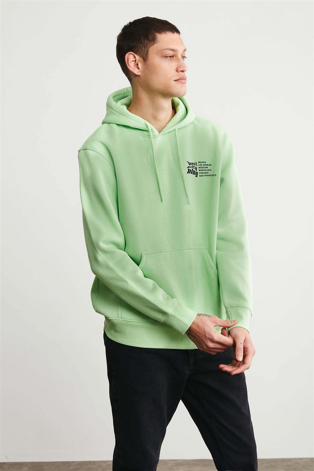 CARTER Örme Comfort Fit Açık Yeşil  Sweatshirt