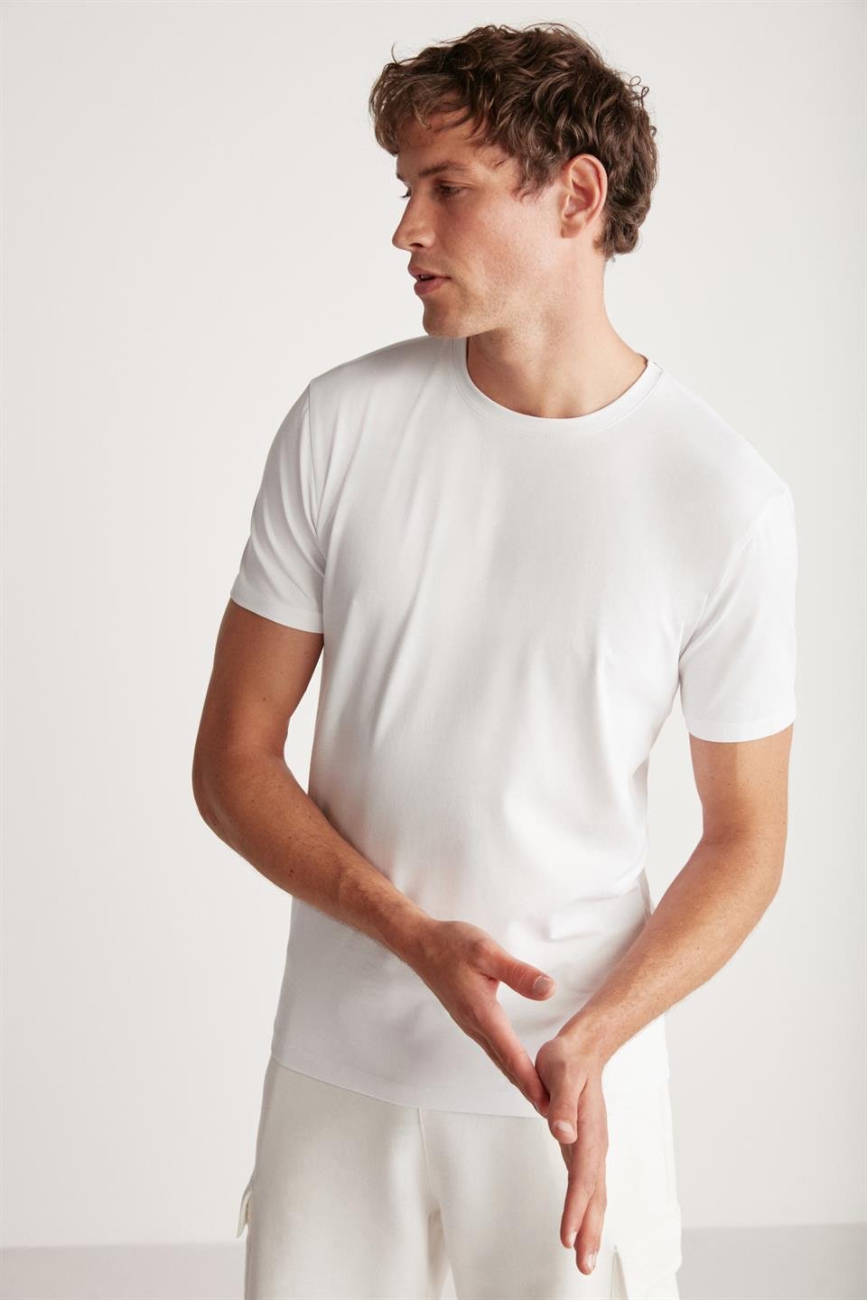 CHAD  Slim Beyaz  T-Shirt