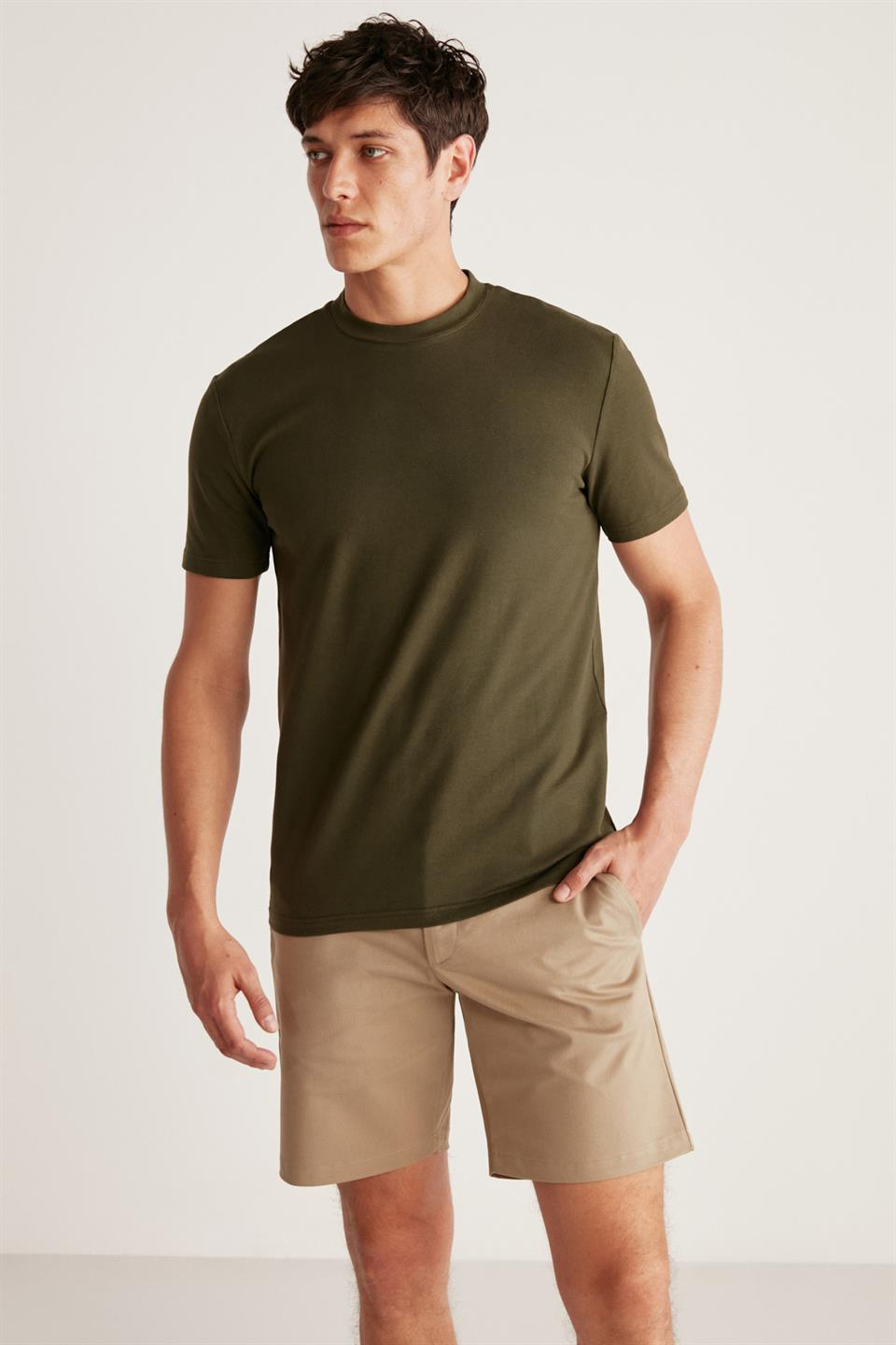 CHAD  Slim Haki  T-Shirt