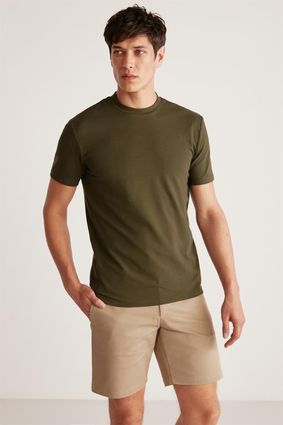 CHAD  Slim Haki  T-Shirt