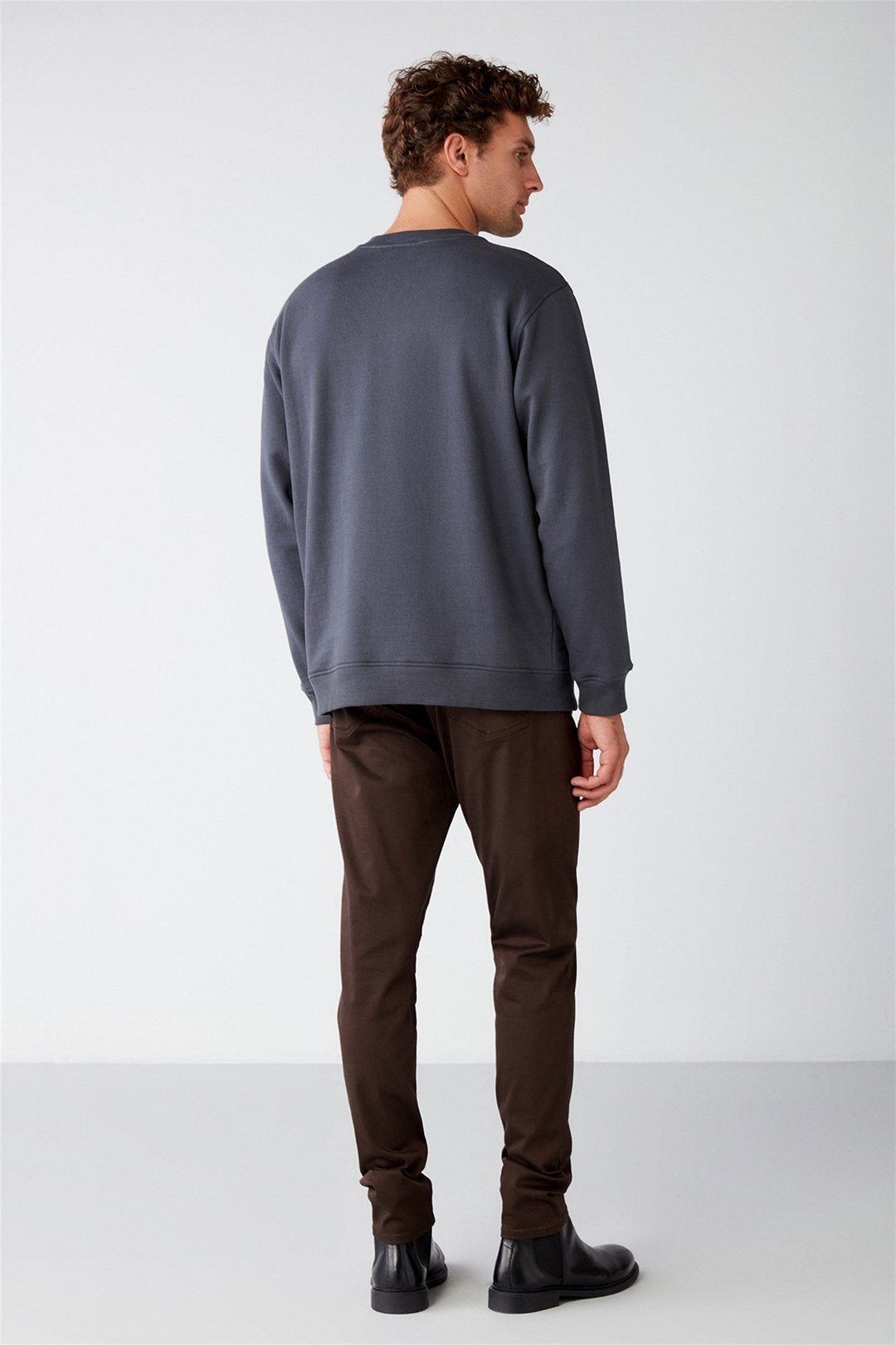 CHAMBERY Örme Relaxed Antrasit  Sweatshirt