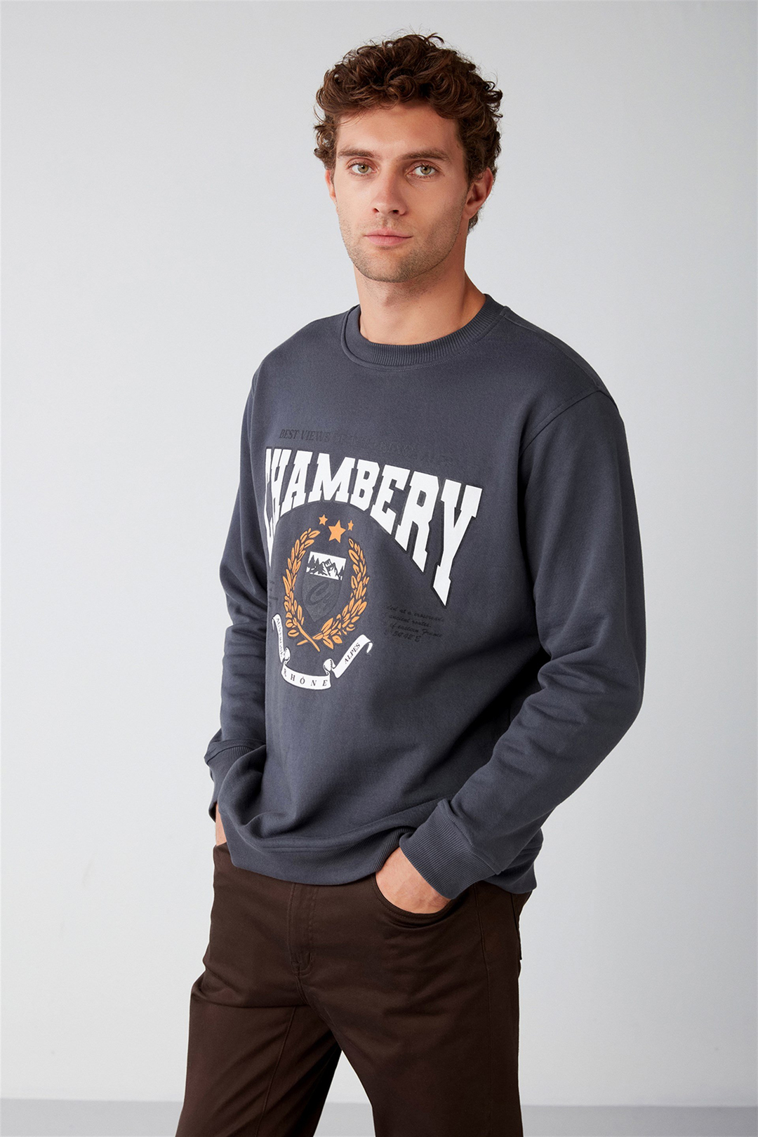 CHAMBERY Örme Relaxed Antrasit  Sweatshirt