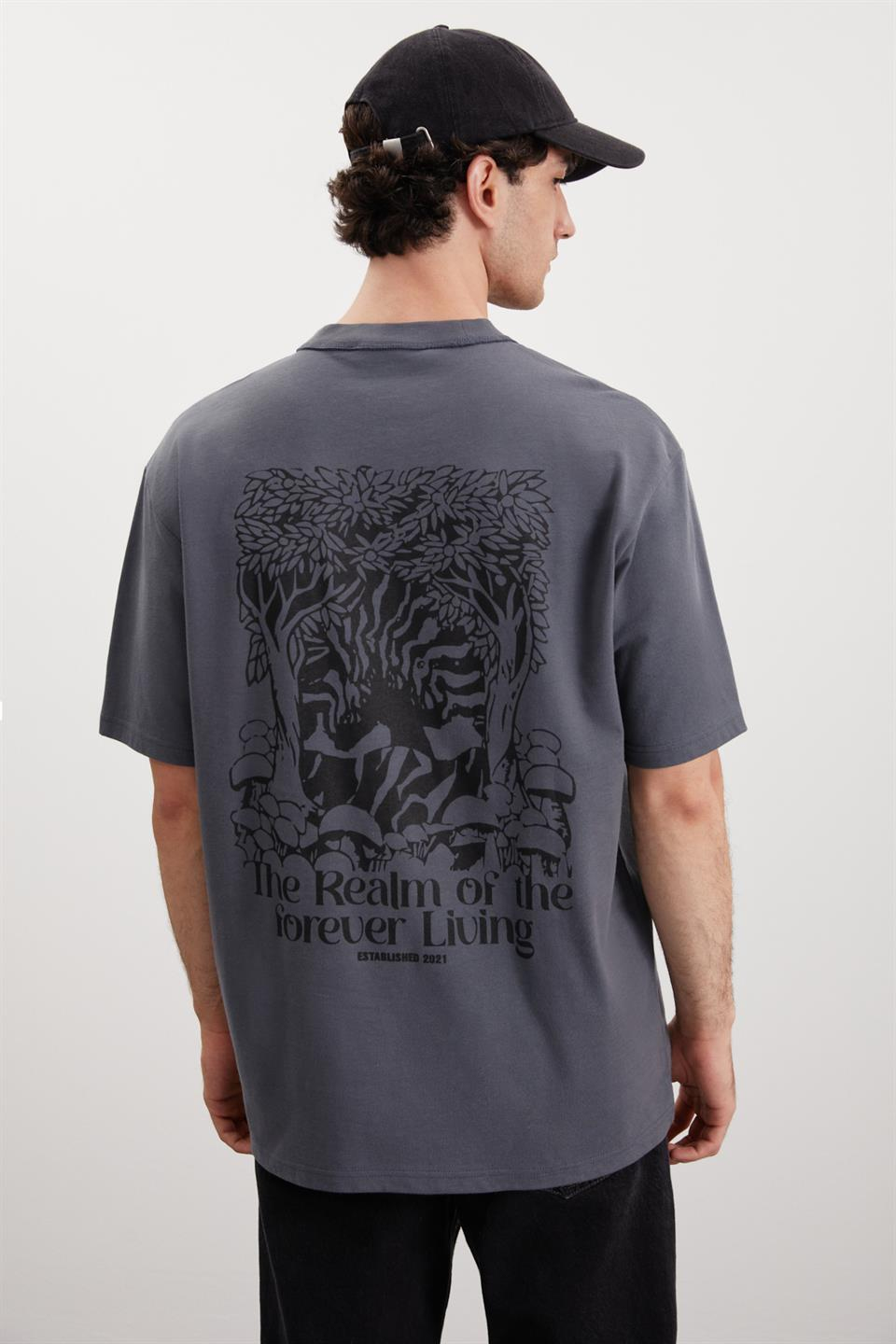 CLAXTON Örme Relaxed Gri  T-Shirt