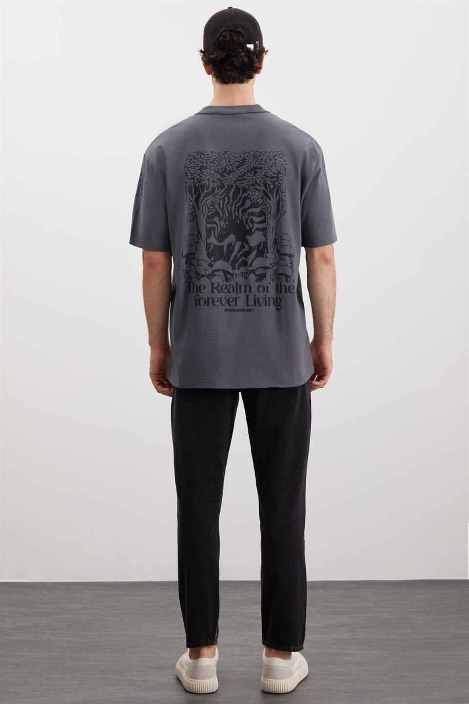 CLAXTON Örme Relaxed Gri  T-Shirt