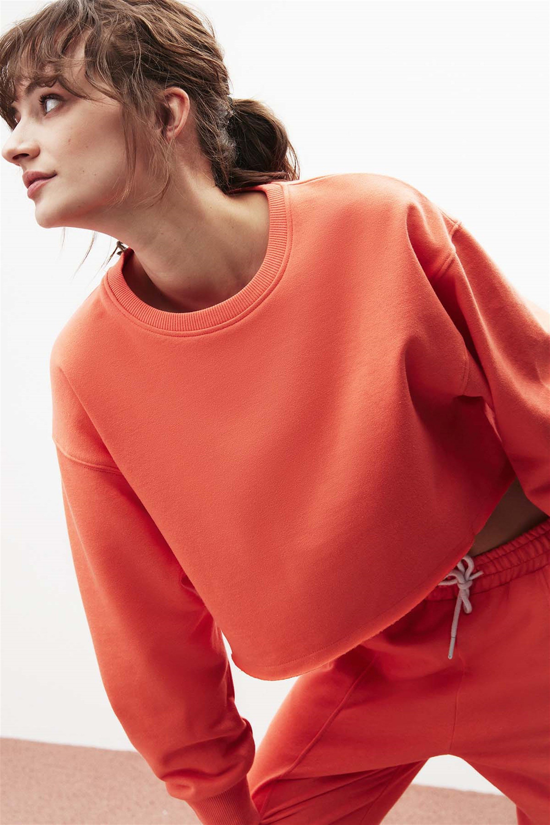 CLEMENTINE Örme Comfort Fit Nar Çiçeği  Eşofman Takımı