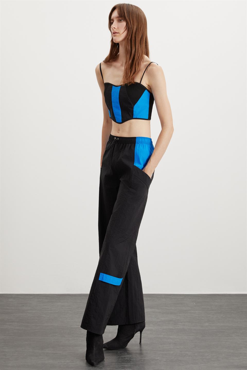 COLETTE  Relaxed Siyah - Saks Tekli Büstiyer